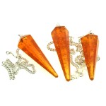 Honey Pressed Amber Terminated Pendulum